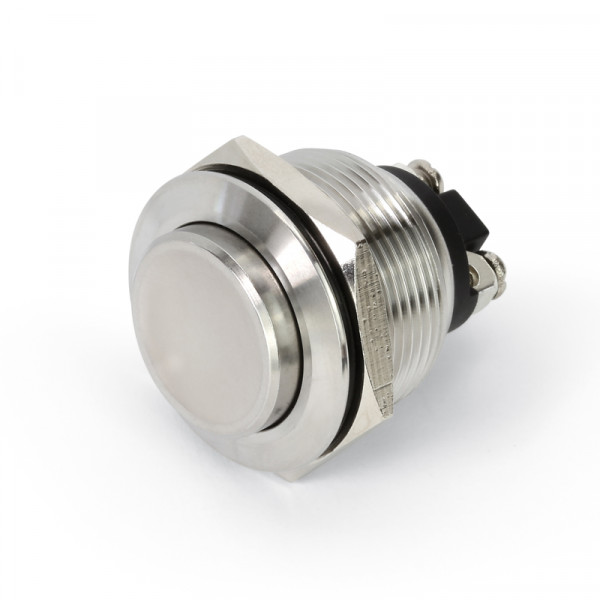 Metalltaster 22 mm, 1 x Schließer Tasterkopf erhaben/konkav BLANKO