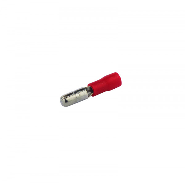 Rundstecker 0.5-1.5 mm 50 Stück rot in Plastikbox BLANKO
