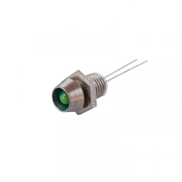 LED mit Fassung 3 mm grün 10 Stück BLANKO
