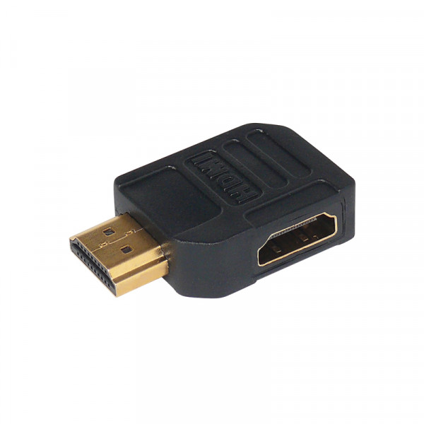 HDMI 90°-Winkelstecker mit Goldkontakten Abgang nach links