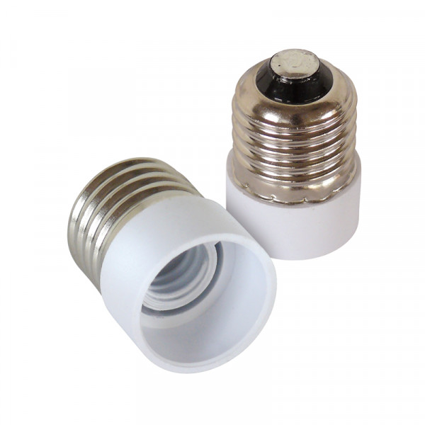 Leuchtmitteladapter E27-E14 2er-Set BLANKO
