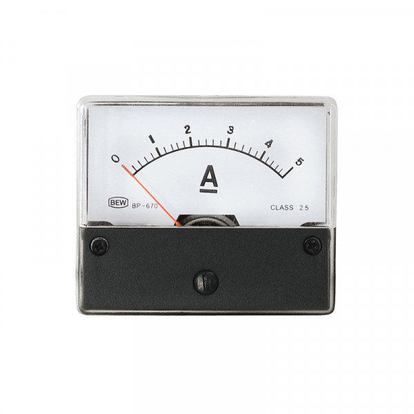 Einbaumeßinstrument 0-5A DC BLANKO