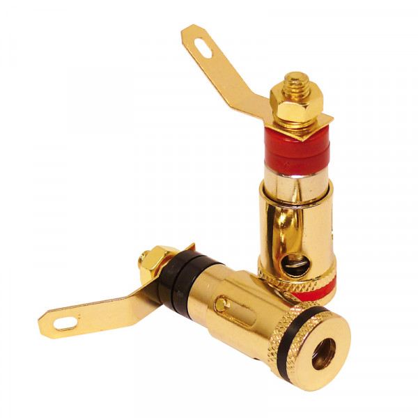 Dynavox Bananeneinbaubuchsen 2 x rot / 2 x schwarz