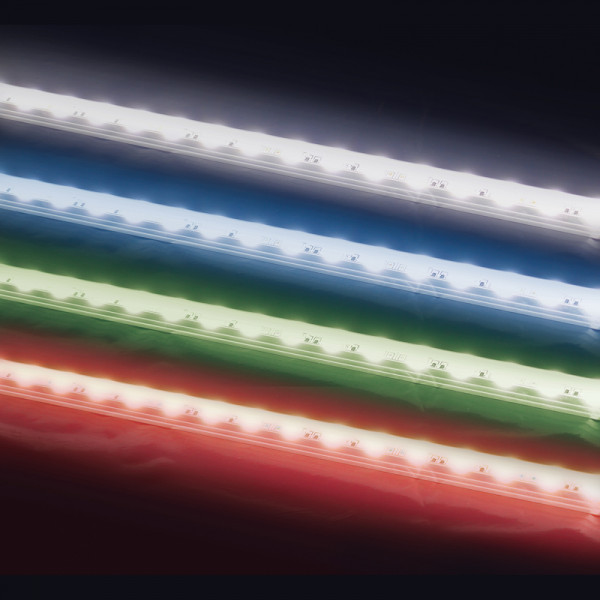 SMD-LED-Strip hochflexibel, 150 LEDs RGB Länge 5 m, weisser Untergrund BLANKO
