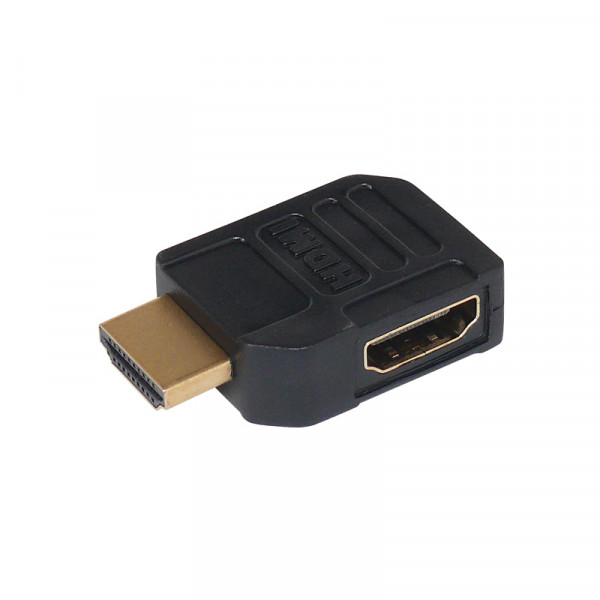 HDMI 90°-Winkelstecker mit Goldkontakten Abgang nach rechts