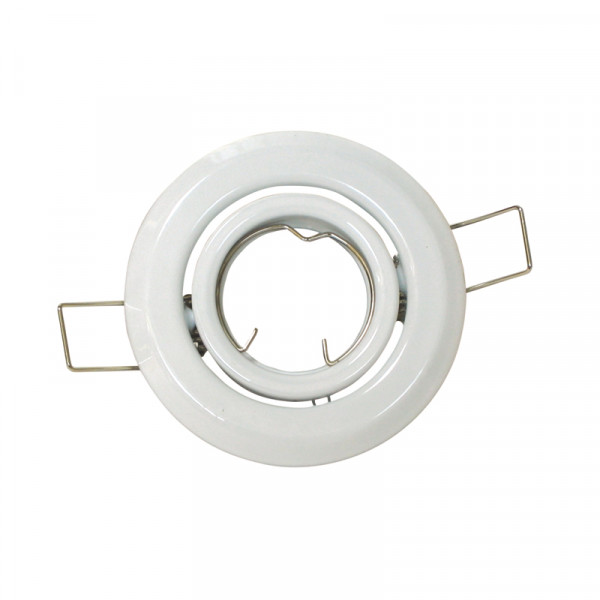 LED-/Halogenfassung MR11 schwenkbar weiss BLANKO
