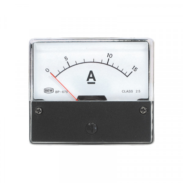 Einbaumessinstrument 0-15A DC BLANKO