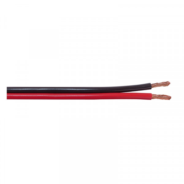 Lautsprecherkabel 50 Meter schwarz/rot 2 x 1,5 mm2 Cavi