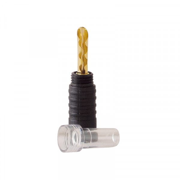 Dynavox High-End Bananenhohlstecker Mittelbefestigung Black