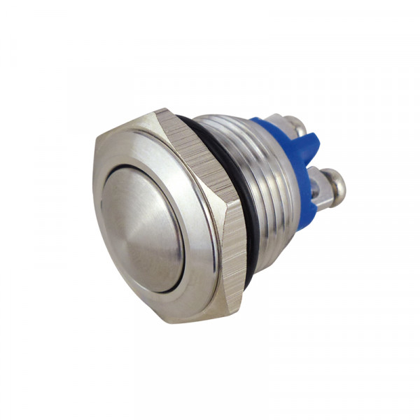 Metalltaster Dome 16 mm 1 x Schliesser rund BLANKO