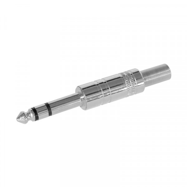 6,3mm Klinkenstecker Stereo Metall