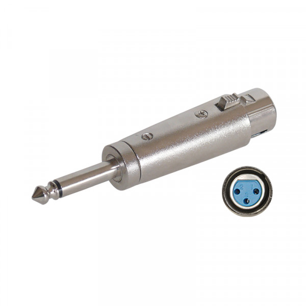 Adapterstecker Klinke 6,3mm/XLR Female