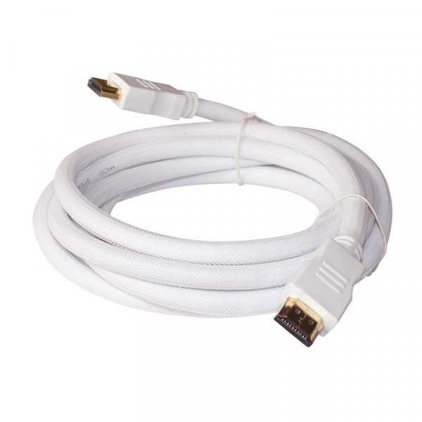 HDMI-Kabel -weißer Nylon Mantel - 10m