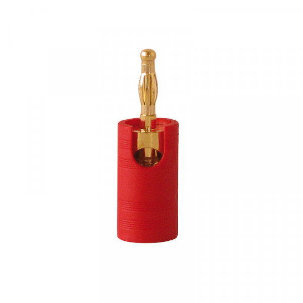 Dynavox High-End Bananenstecker rot Seitliche Befestigung