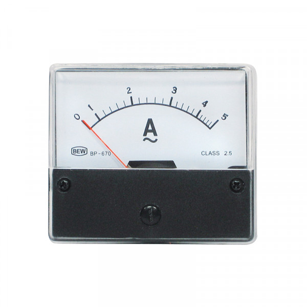 Einbaumessinstrument 0-5A AC BLANKO