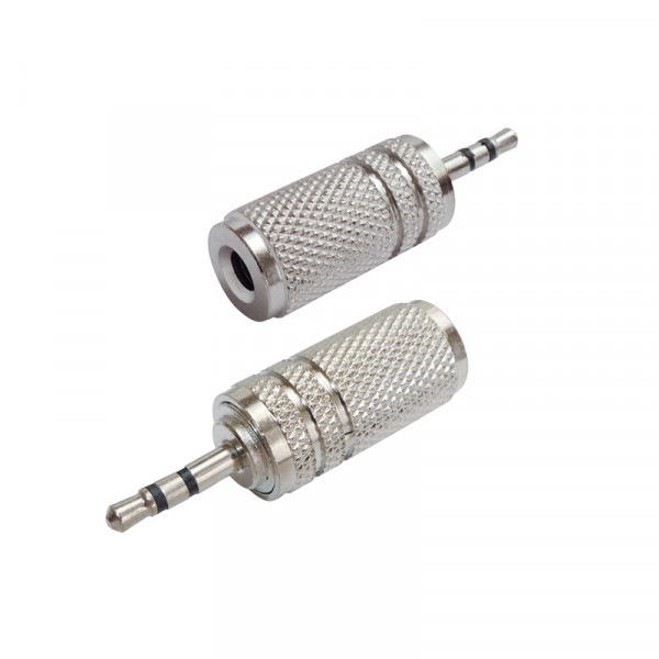 Adapt. 2,5mm Stecker-3,5mm Buchse Klinke Stereo BLANKO
