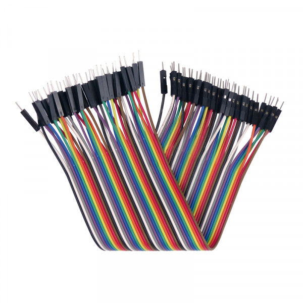Flexible Verbinder für Laborsteckboards 40-teilig, Stecker/Stecker BLANKO