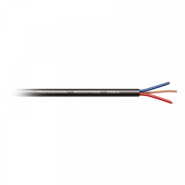 Mikrofonkabel 50 m Schwarz Cavi