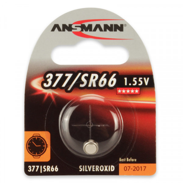 Ansmann Uhrenbatterie /SR66, 1er Blister