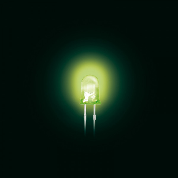 LED 5 mm Standard trüb grün 100 Stück BLANKO