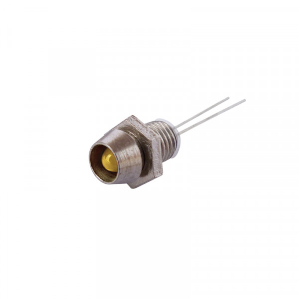 LED mit Fassung 3 mm gelb 10 Stück BLANKO