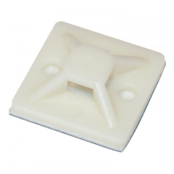 Klebesockel für Kabelbinder 30 x 30 mm Set aus 25 Stück BLANKO