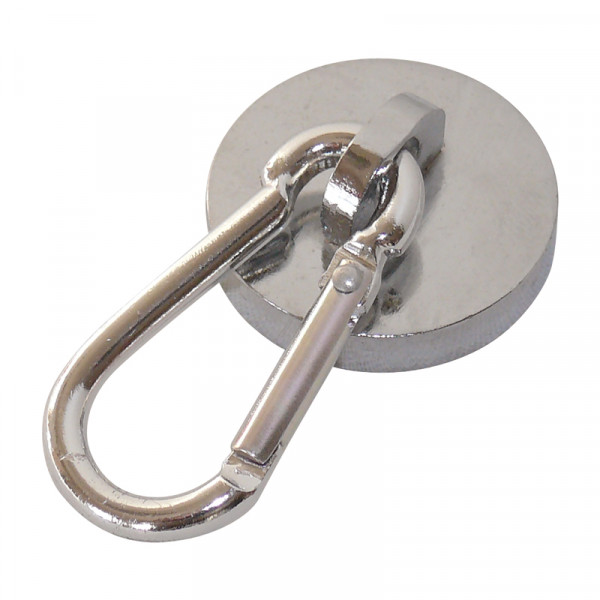 Rundmagnet mit Karabiner BLANKO