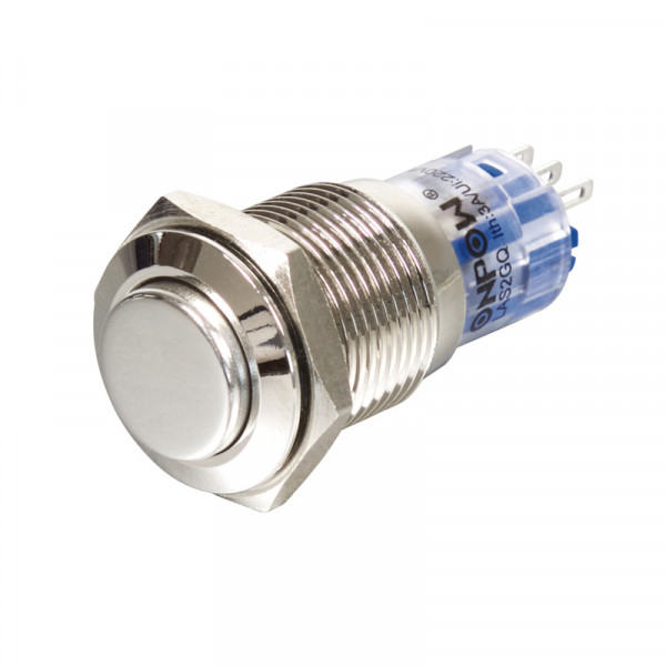 Vollmetalltaster erhaben, flach BLANKO