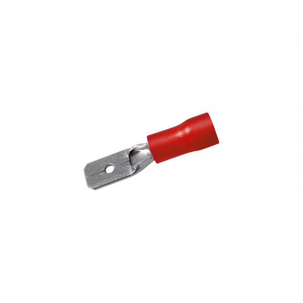 Flachstecker 0,8 x 4.75 mm 50 Stück Rot in Plastikbox BLANKO