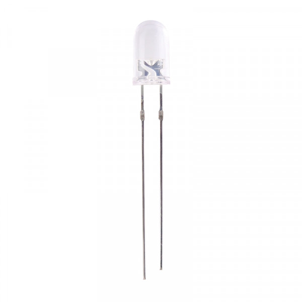 LED Weiss 5 mm ~13500 mcd 10 Stück BLANKO