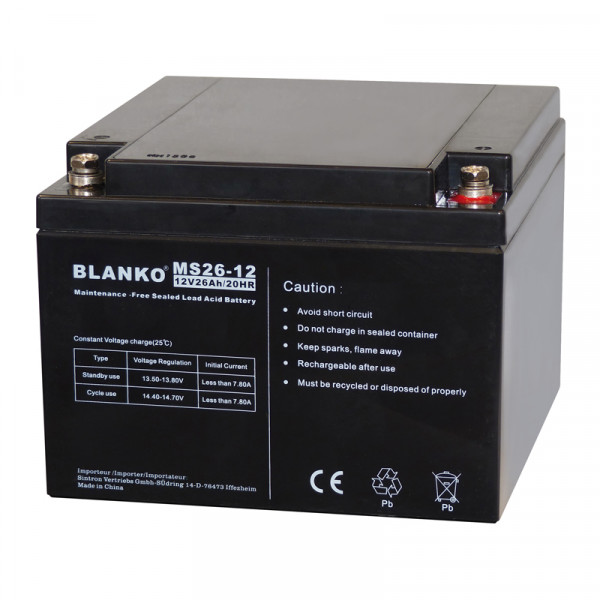 Blei-Akku BLANKO 12V/26Ah