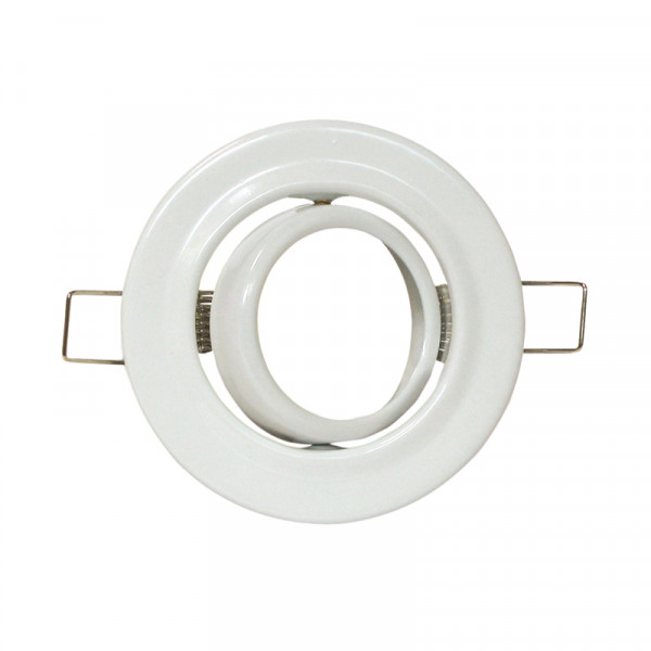 LED-/Halogenfassung MR16 schwenkbar weiss BLANKO